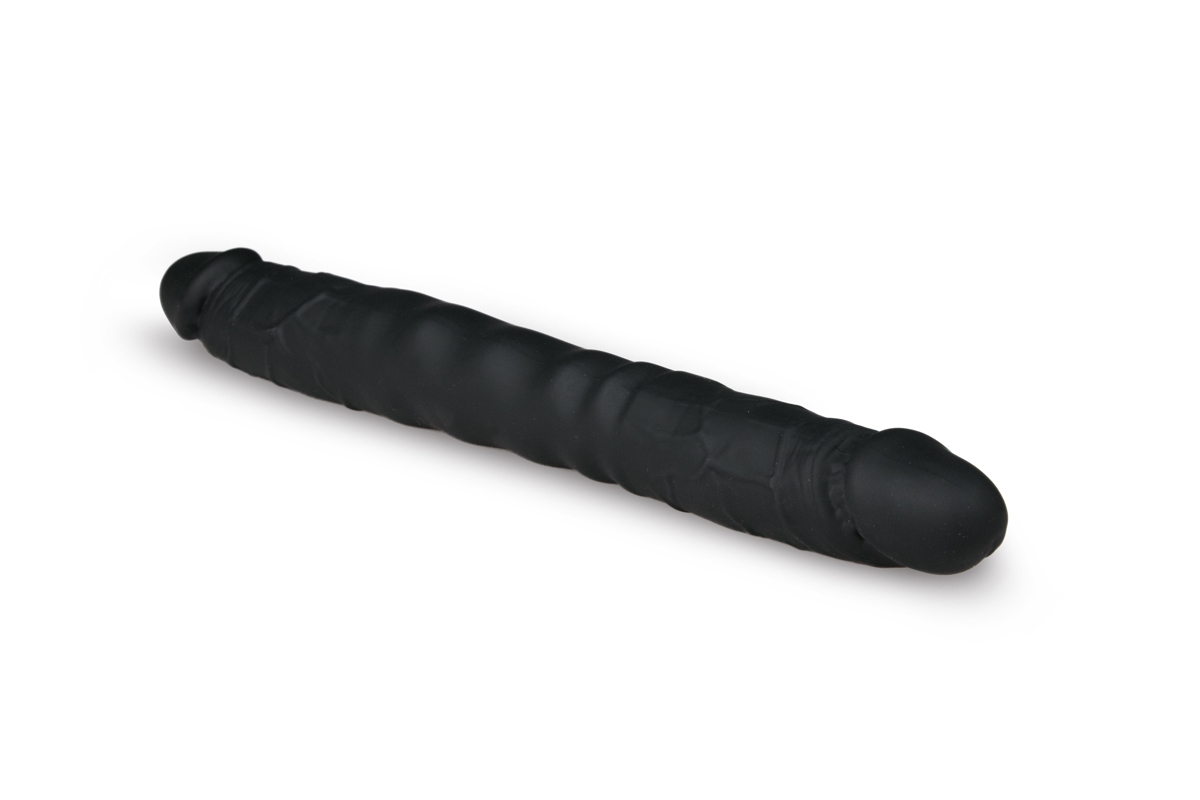 Doppeldildo Schwarz 30 cm 