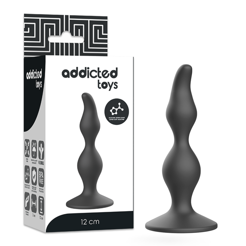 Addicted Toys Anal Plug 12 cm – weiches Silikon Analspielzeug für Einsteiger